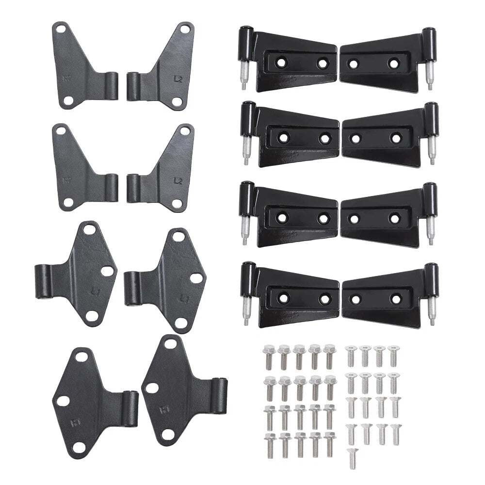 Set of 4 Door Hinges for Jeep Wrangler JK (2007–2018) Powder Coat