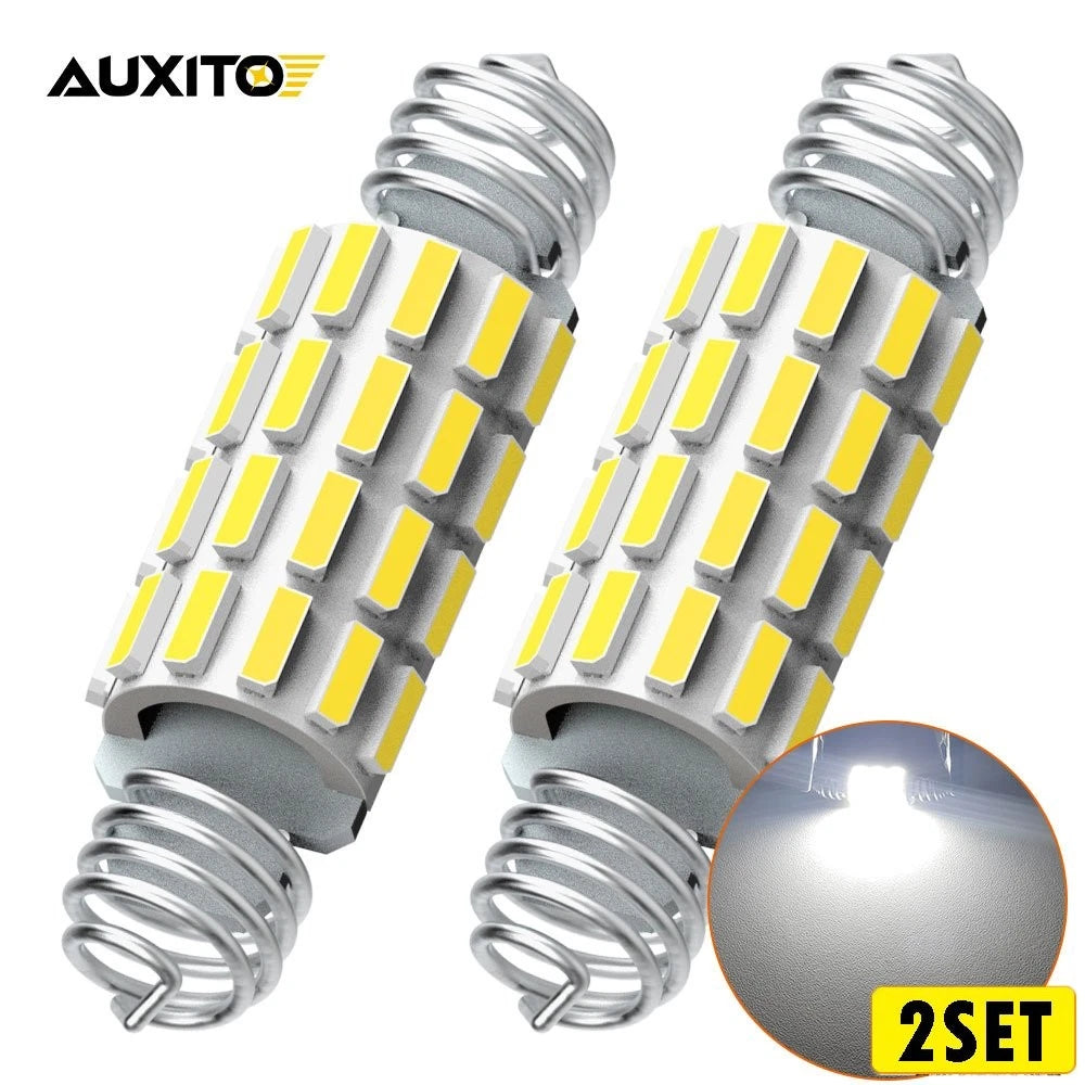 Set of 4 White 12V 39mm 42mm Festoon C5W 24 SMD Interior Plate Lights