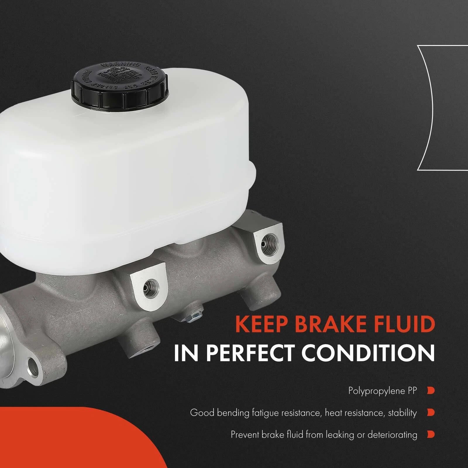 Brake Master Cylinder with Reservoir & Sensor for Ford E-550 Super Duty