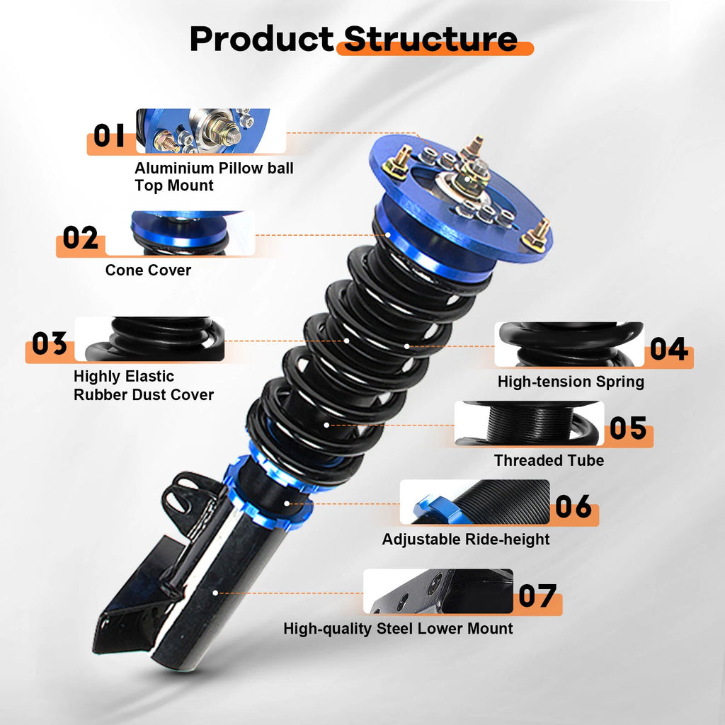 Coilovers for BMW 3 Series E36 318 328 (1993–1998) Adjustable Height Suspension