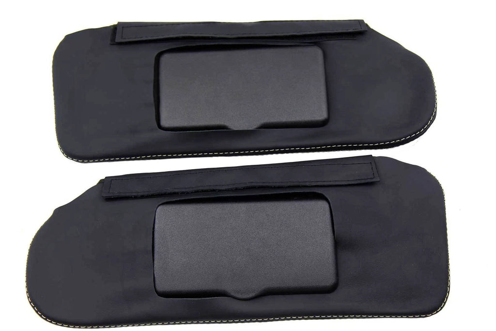 Sunvisor Leather Synthetic Covers for Camaro Firebird (1993–2002) Beige Stitch