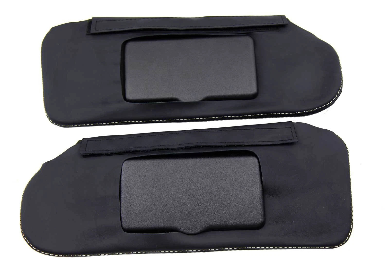 Sunvisor Leather Synthetic Covers for Camaro Firebird (1993–2002) Beige Stitch