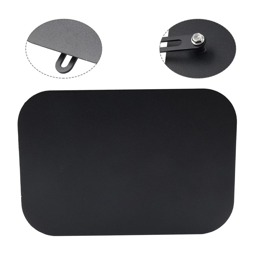 Universal Side Number Plate Panel Cover CNC Black for Motorcycle