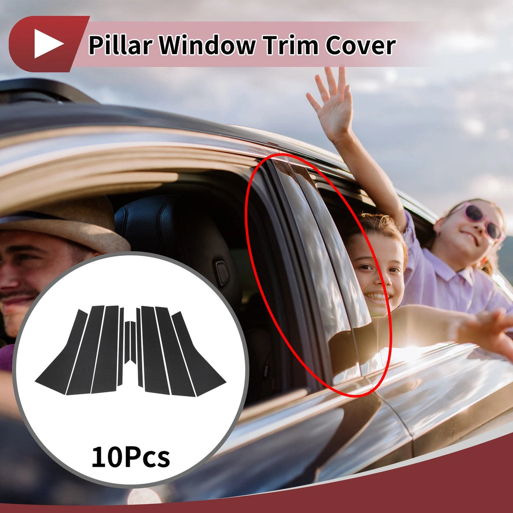 Set of 10 Door Pillar Window Trim for Volkswagen Touareg (2011–2018)