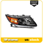Pair Black Projector Headlight Assemblies for Honda Odyssey (2011–2017)