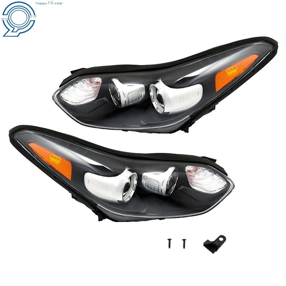 Set of 2 Halogen Headlight Assemblies for Kia Sportage (2017-2019)