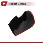 Gear Shift Knob Cover for Honda Accord 8 (2008–2012) Black Red Leather