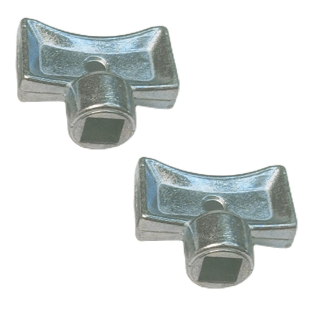 Exhaust Valve Key Set of 2 for Universal Applications (5??5mm) Silver Zinc Alloy