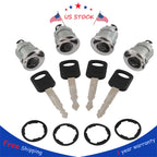 Set of 4 Door Key Lock Cylinders for Ford Econoline E Series Van 