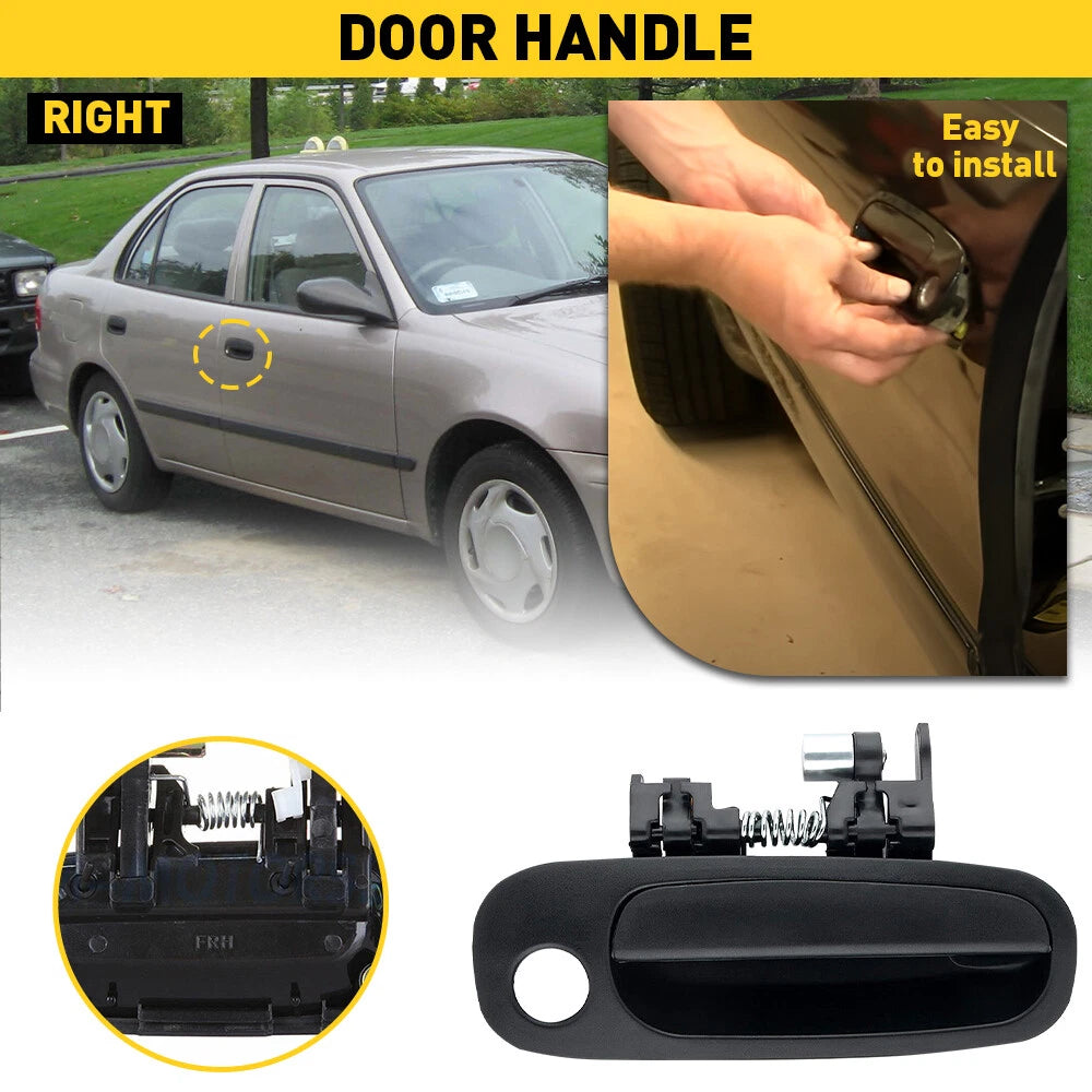 Passenger Right Exterior Textured Door Handle for Toyota Corolla (1998–2002)