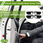 Interior Door Handle Bowl Cover Trim for Honda HR-V (2023-2025) Carbon Fiber