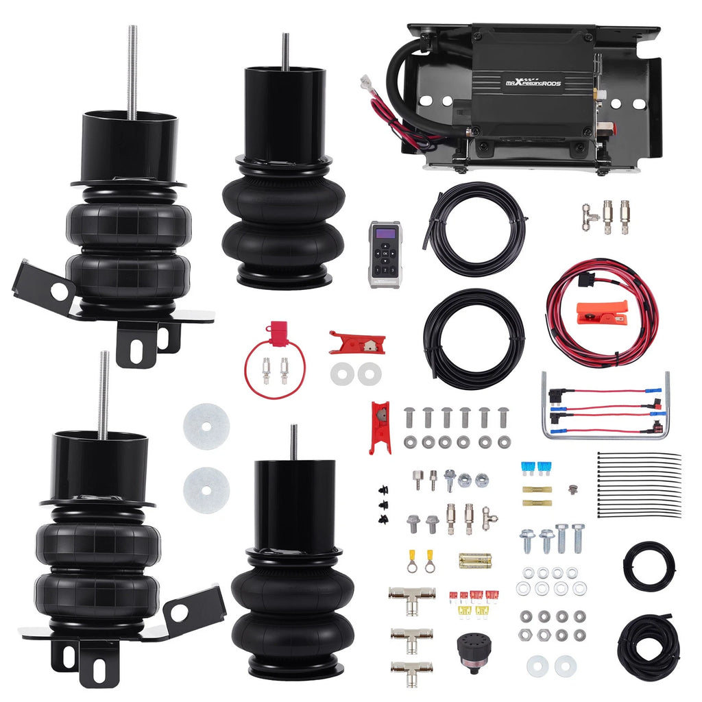 Set of 4 Air Springs + Wireless Controller for Chevy Impala Caprice (1965–1970)