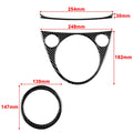 Carbon Fiber Gear Shift Panel Cover Trim for Fiat 500 (2012–2015)