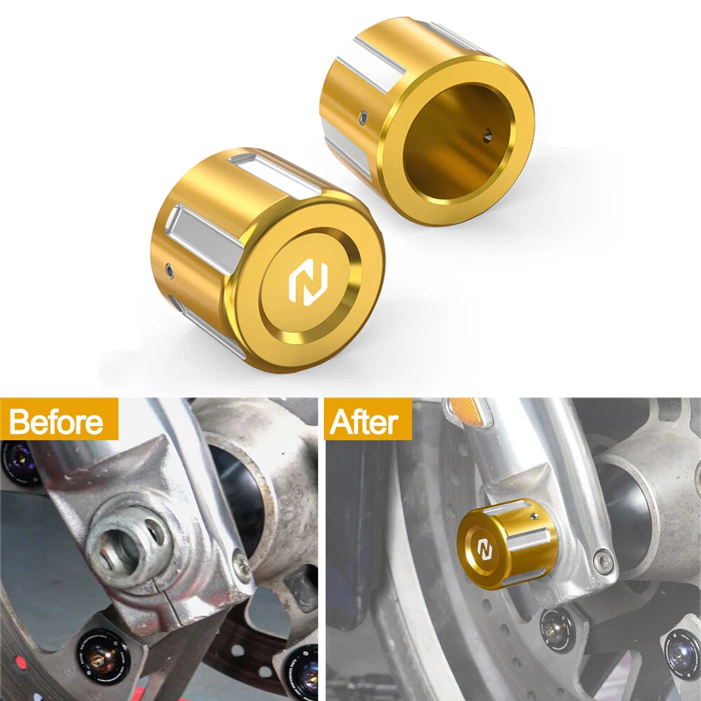 Front Axle Nut Cover Caps for Harley Street Glide FLHX (2009–2023), FLHXS (2014–2023)