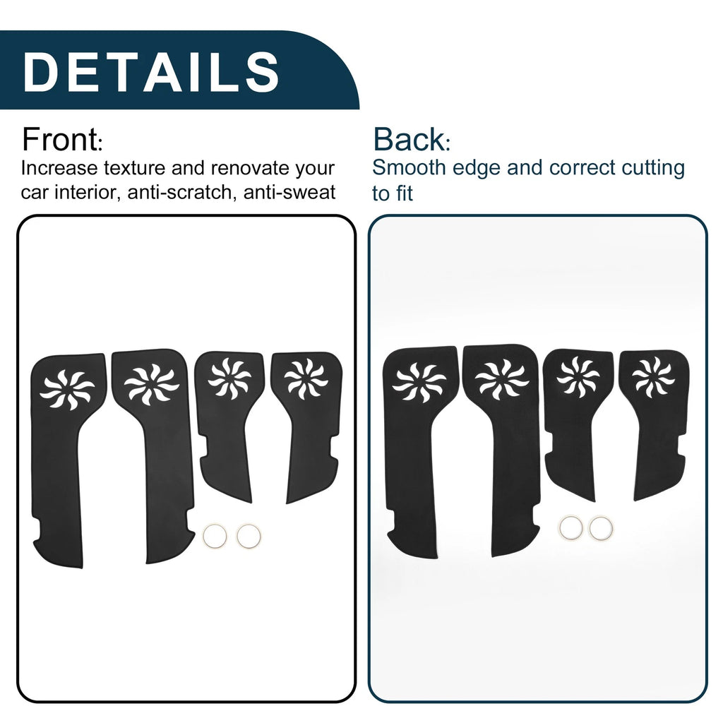 Set of 1 Car Door Anti Kick Pad Protector for Toyota Land Cruiser (2010–2012)