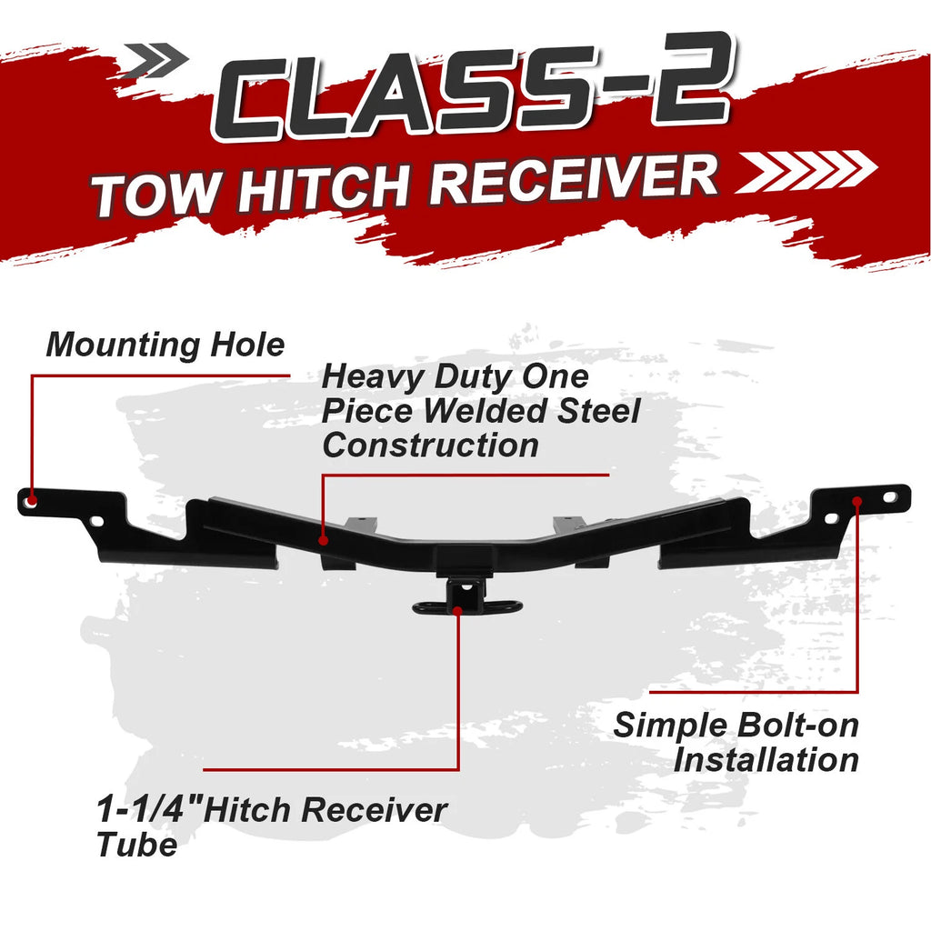 1-1/4" Trailer Hitch Tow Receiver for Lexus ES350 (2007–2012) / Toyota Camry (2007–2011)