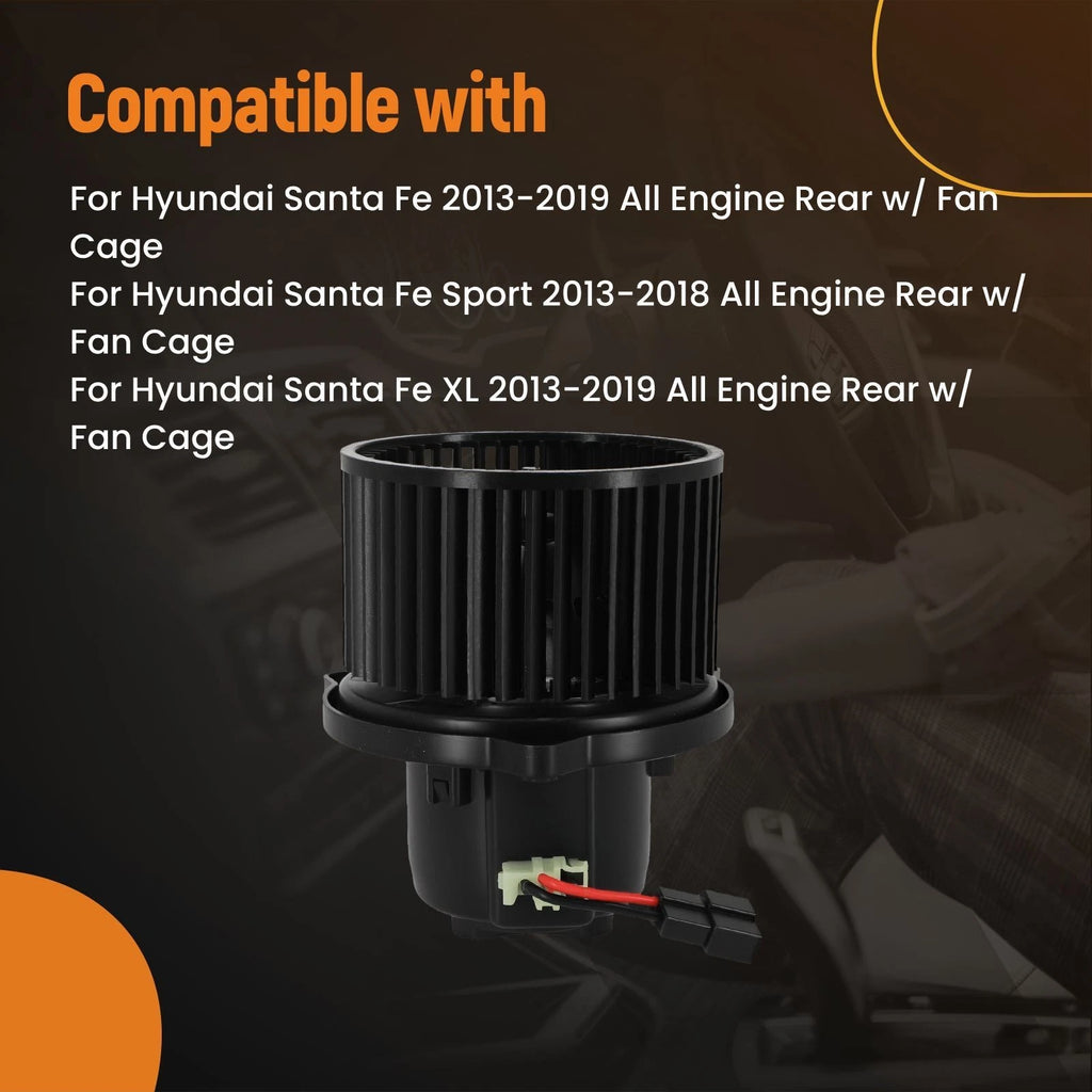 Blower Motor w/ Fan Cage for Hyundai Santa Fe Sport (2013–2018) 75115