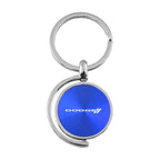 Stripe Logo on Blue Spinner Keychain - Officially Licensed for Dodge