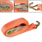 Set of 4 Ratchet Straps 1.5" × 20' 4000 lbs J Hook Heavy Duty Tie Downs