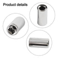 Set of 2 Chrome Steel 14 Inch Square Drive to 14 Hex Socket Bit Adapters