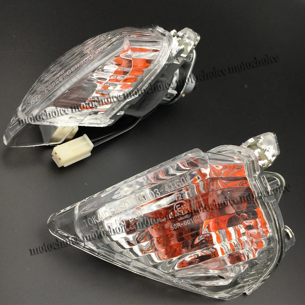 Pair Clear Rear Turn Signals for Suzuki GSXR1000 (2005–2006) GSXR600/750 (2006–2007)