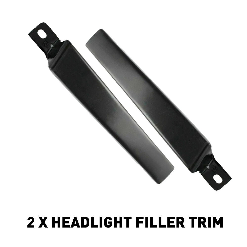 Set of 2 Headlight Filler Trim Panels for Toyota Tacoma (1998–2000)