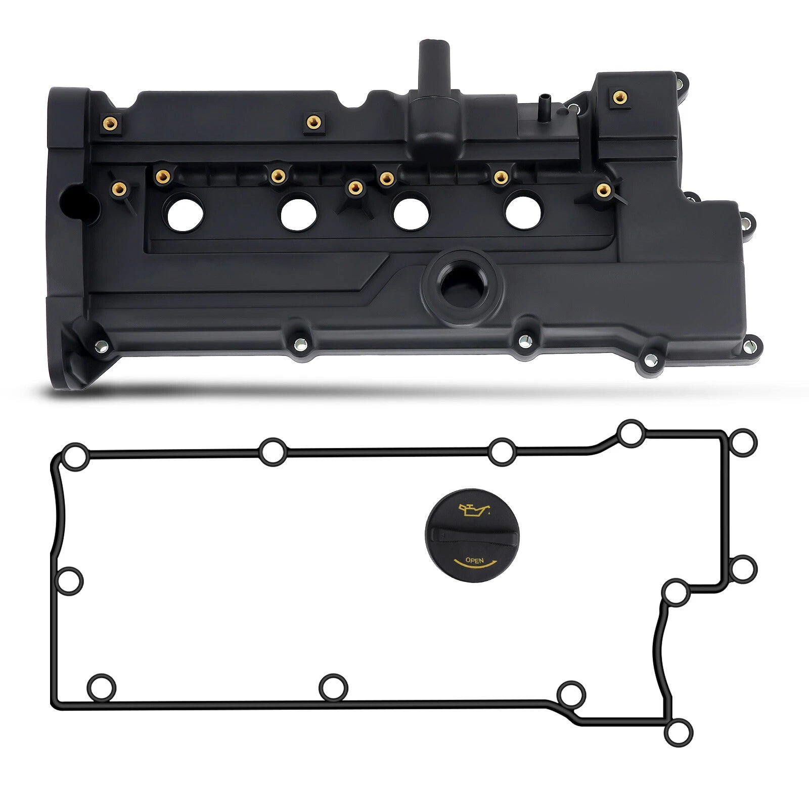 Engine Valve Cover Set with Gasket for Hyundai Accent, Kia Rio (2006-2011)