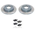 DuraGo Rear Rotors & Hella Ceramic Brake Pads Kit for Mazda 3 (2004–2013)