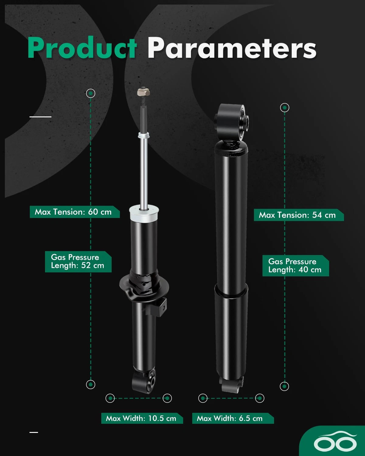 Front Rear Shocks Struts for Kia Sorento (2003–2006)