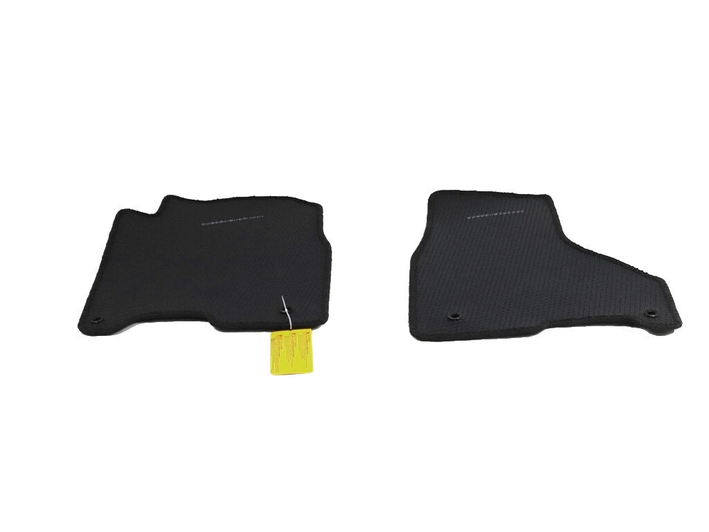 Set of 2 Mopar Front Black Carpet Floor Mats for Dodge Ram 1500 2500 3500 (2010–2023) 82213395AB