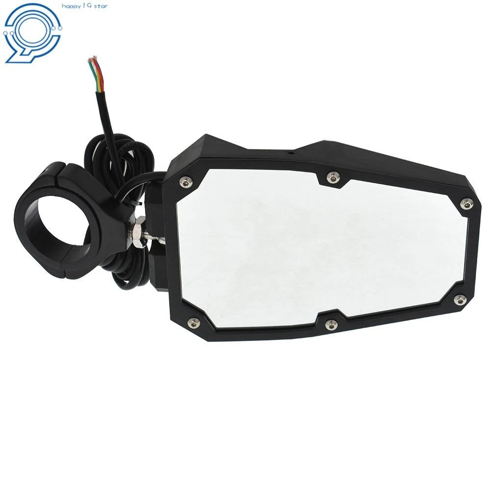 UTV Rear View Side Mirrors with LED Lights for Polaris RZR