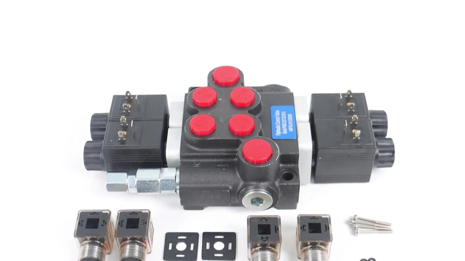 Hydraulic Solenoid Valve 2 Spool 12V DC 3600 PSI for