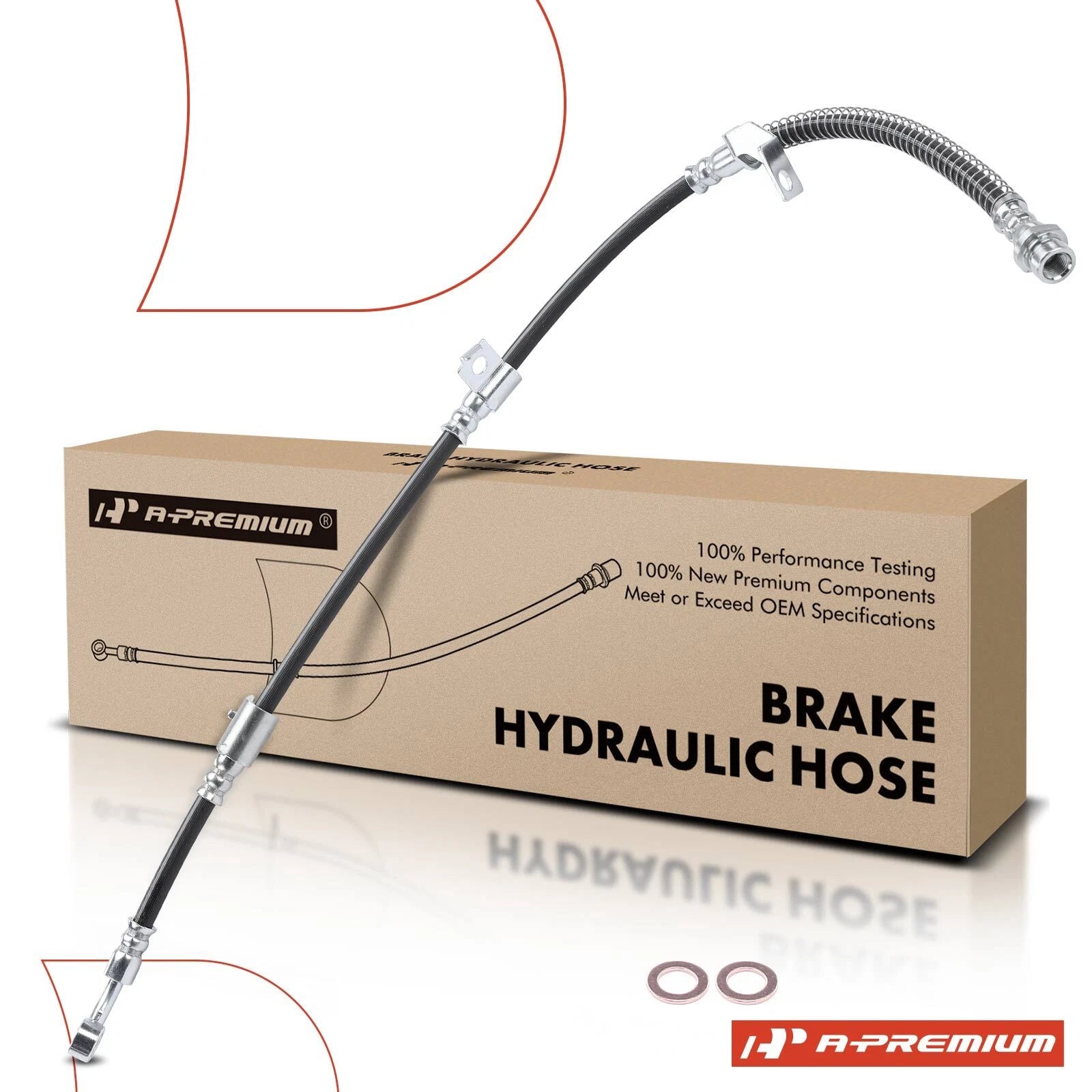Front Left Brake Hydraulic Hose for Hyundai Sonata (1999–2005) Kia Optima