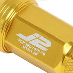 20Pcs J2 7075 Forged Aluminum M12x1.5 Knurled Top Lug Nut Kit for