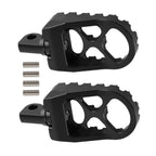 Aluminum CNC Wide Fat Foot Pegs for Harley (360° Rotating)
