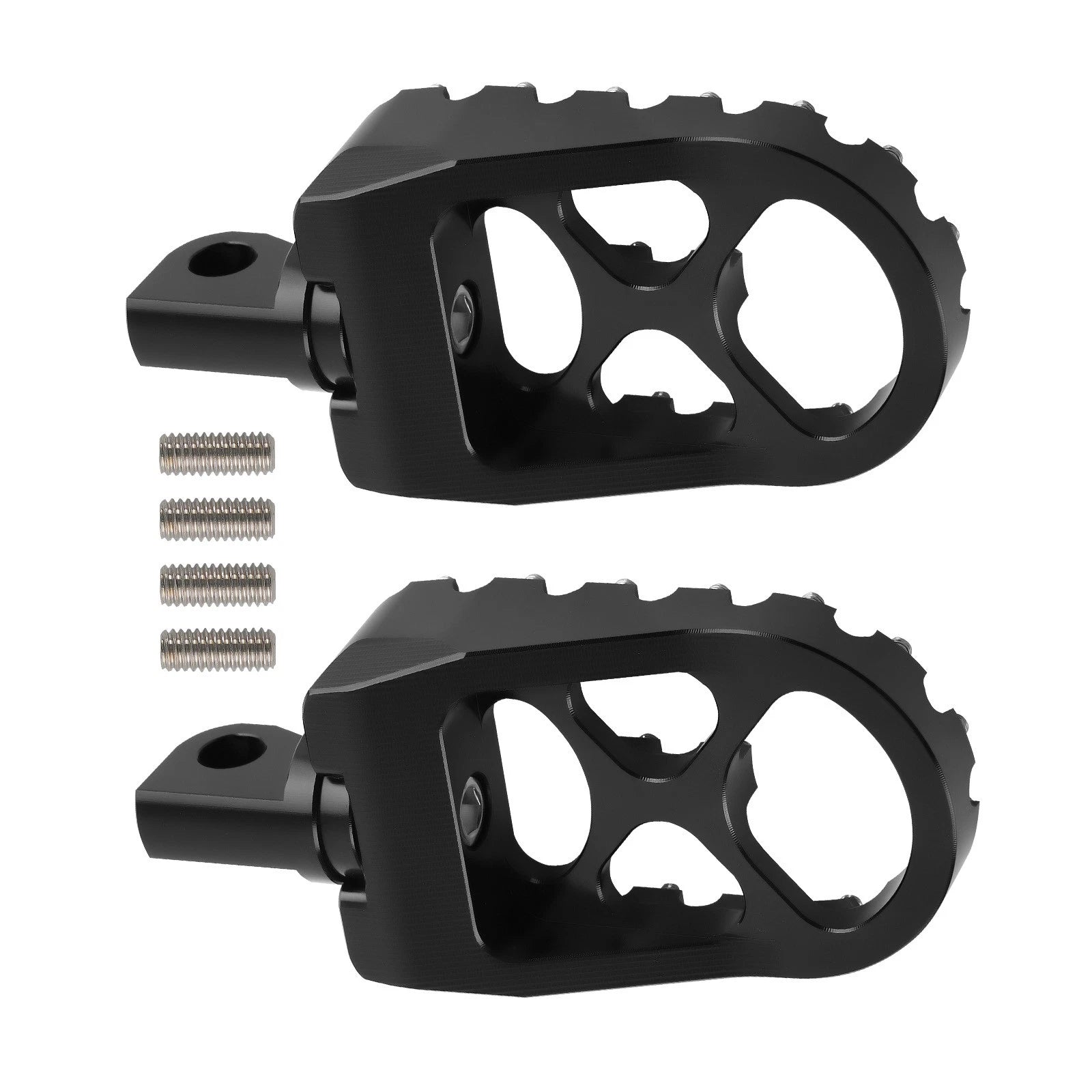 Aluminum CNC Wide Fat Foot Pegs for Harley (360° Rotating)