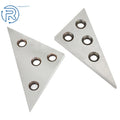 2 Pieces 45/90 Degree Angle Blocks for Machinist Plate