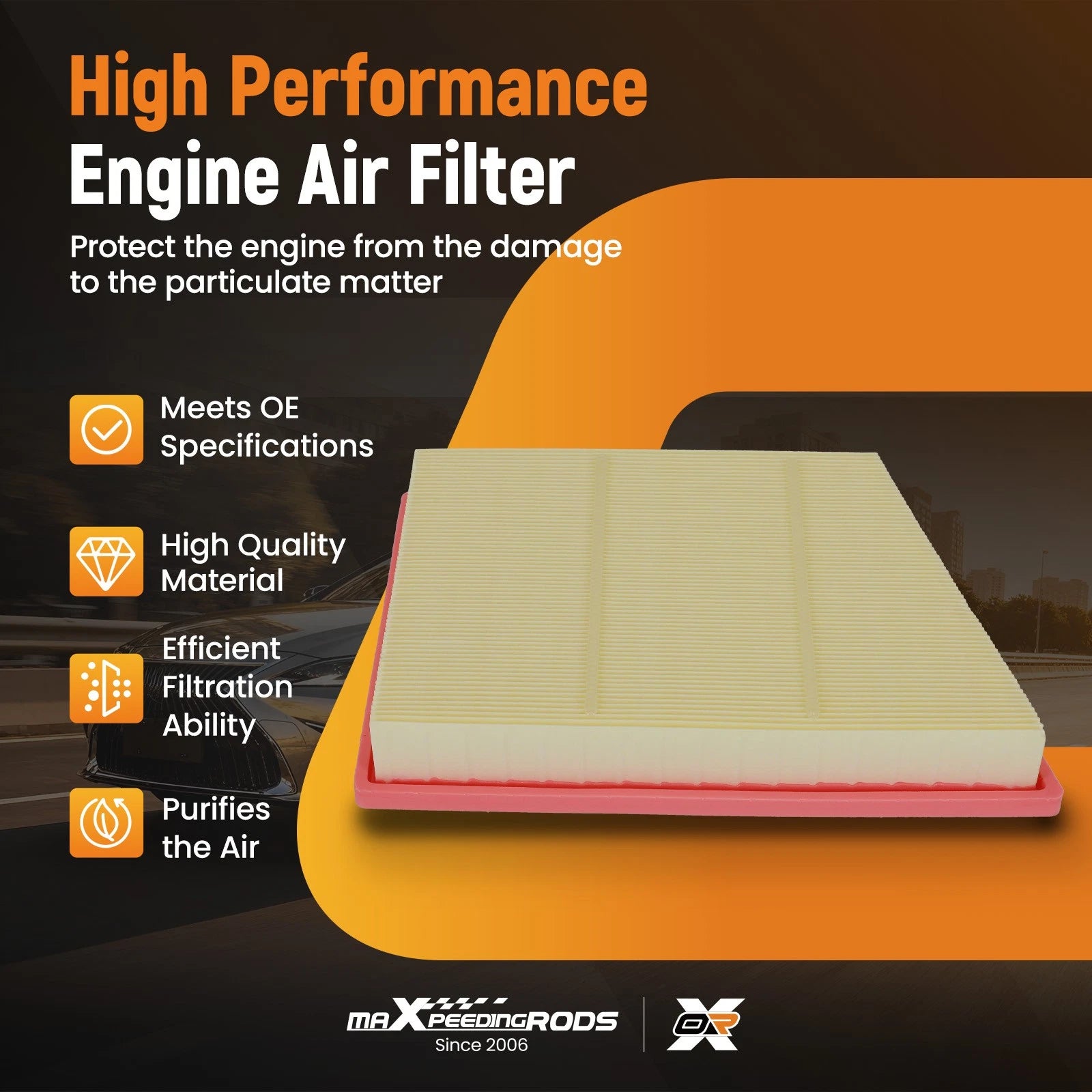Engine Air Filter for BMW X2 Mini Cooper F54 F55 (2014–2024) E1280L