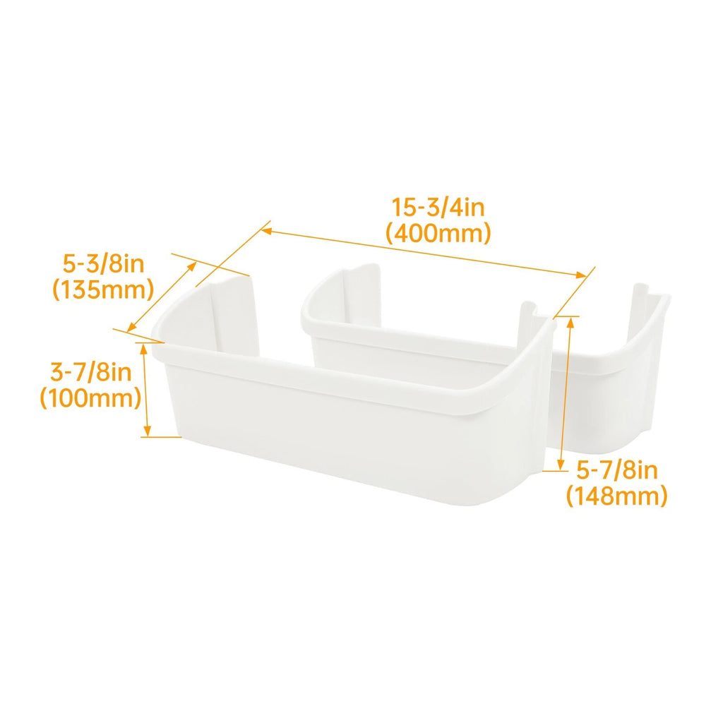 2X Lower Refrigerator Side Door Shelf for Frigidaire (240323001)