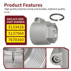 Axle Nut & Retaining Ring for Polaris Trail Blazer 250 2005-2006, 330 2008-2010