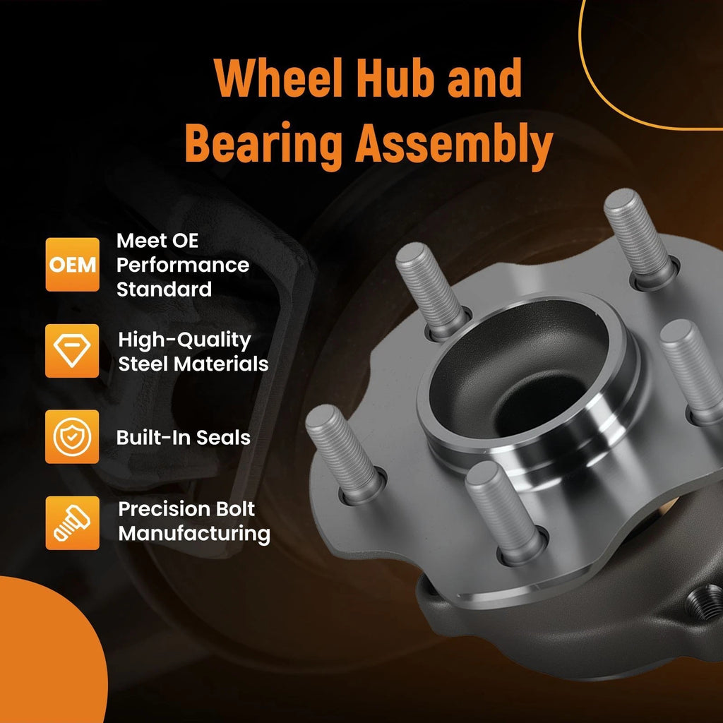 5-Bolt Rear Wheel Hub Assembly for Mitsubishi RVR (2011) with ABS Encoder