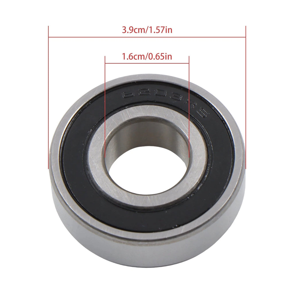 20X 6203-2RS Rubber Seal Ball Bearings for Industrial Use (17x40x12mm)