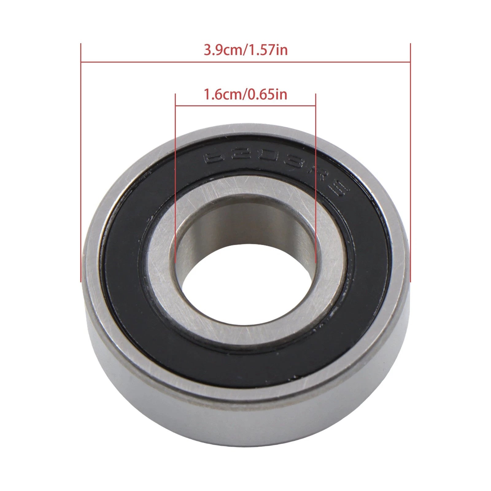 20X 6203-2RS Rubber Seal Ball Bearings for Industrial Use (17x40x12mm)