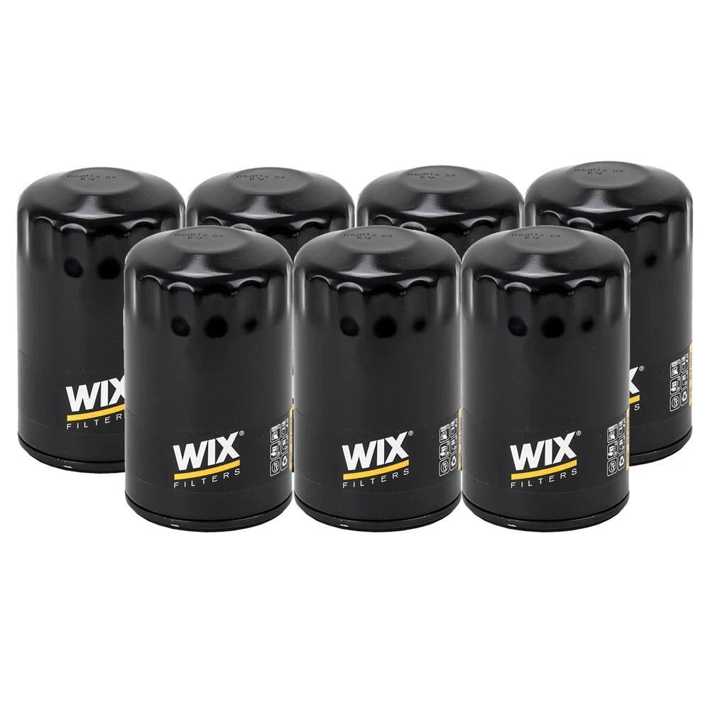 Set of 7 Wix 51393 Engine Oil Filter Kit for (Spin-On)