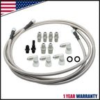 6AN 70" Transmission Fluid Oil Cooler Hose Line Kit for GM Chevy