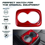 Red Interior ABS Cup Holder Cover Trim for Honda Civic 2016-2021