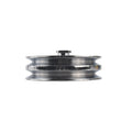 Double-Groove Pulley for GM Chevy Saginaw Power Steering Pump (Chrome)