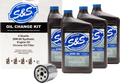 Oil Change Kit with Black Filter for Harley Davidson Big Twin/Sportster (1984–2022)