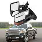 Manual Heated Towing Mirrors for Chevy Silverado GMC Sierra 1500 2500 3500 (2015–2018)