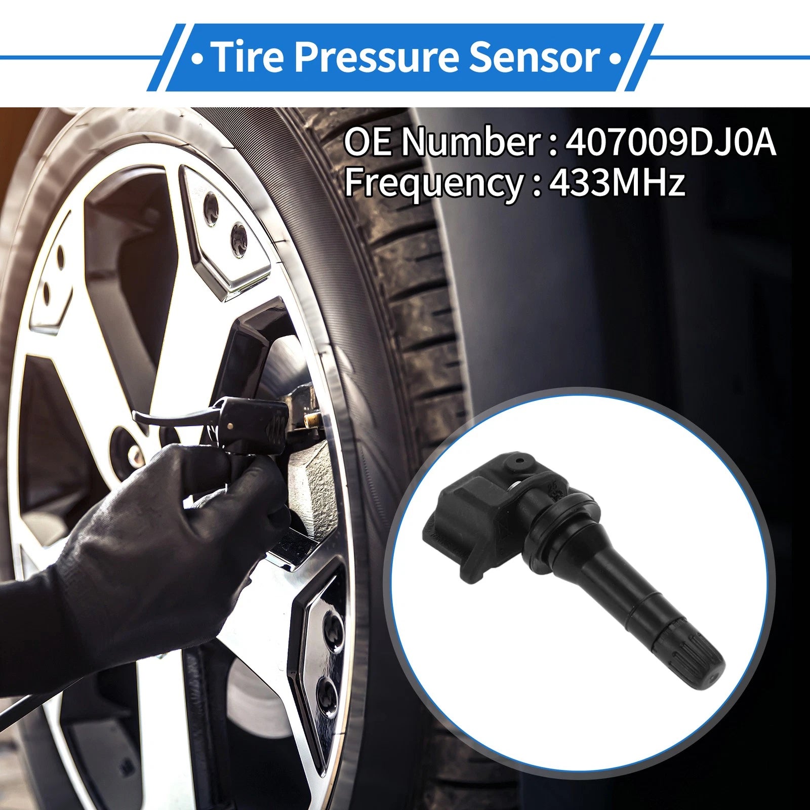 Tire Pressure Sensor for Nissan Murano (2019–2024) 433MHz